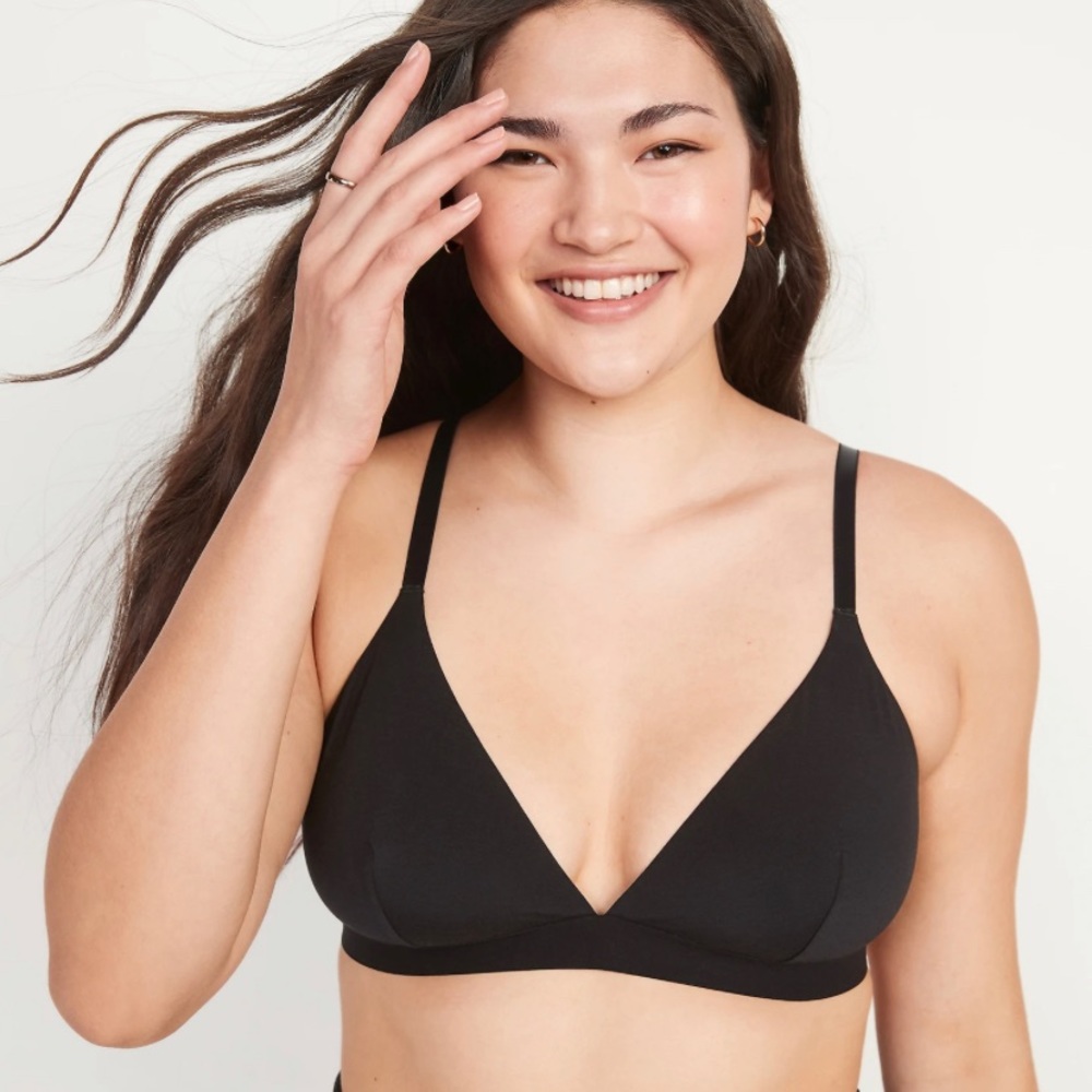 OLD NAVY Supima® Cotton-Blend Triangle Bralette
